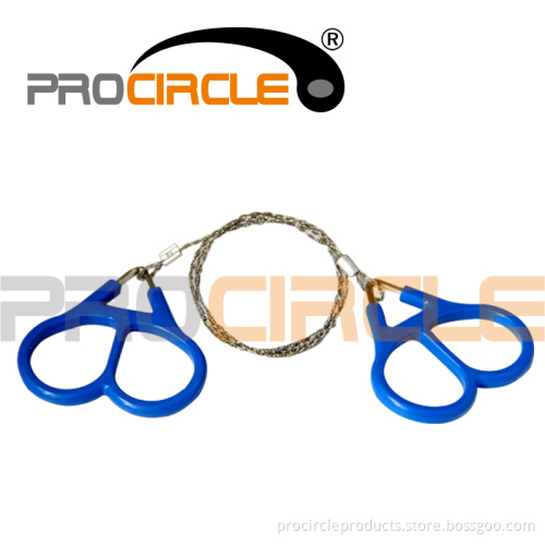 Hunting Camping Survival Tool Plastic Ring Steel Wire Saw (PC-SS1001)